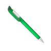 Branded Promotional ALLSTAR FROST EXTRA BALL PEN with Frosted Green Barrel & Satin Silver Chrome Trim Pen From Concept Incentives.