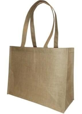 Branded Promotional SWALA JUTE SHOPPER TOTE BAG with Long Jute Handles in Natural Bag From Concept Incentives.