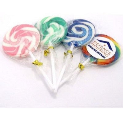 Branded Promotional SWIRLY LOLLIPOPS Lollipop From Concept Incentives.