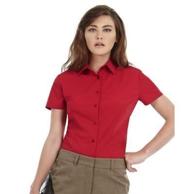 Branded Promotional B&C LADIES SMART SHORT SLEEVE SHIRT Shirt From Concept Incentives.