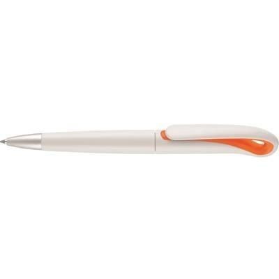 Branded Promotional SWAN BALL PEN in Orange Pen From Concept Incentives.