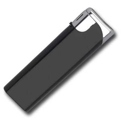 Branded Promotional SWISH LIGHTER in Matt Black Lighter From Concept Incentives.