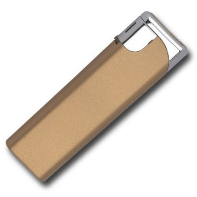 Branded Promotional SWISH LIGHTER in Gold Lighter From Concept Incentives.