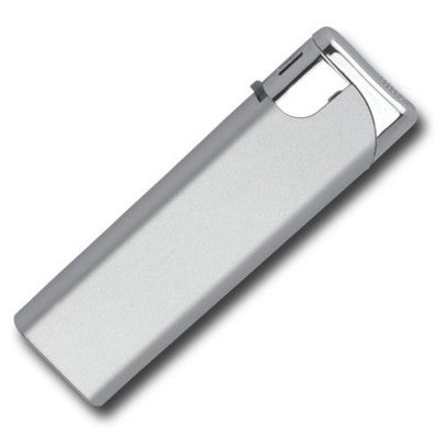 Branded Promotional SWISH LIGHTER in Silver Lighter From Concept Incentives.