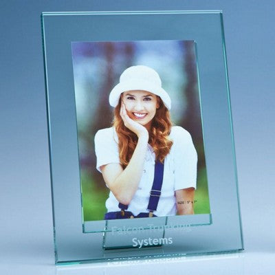 Branded Promotional JADE GLASS PHOTO FRAME FOR 5X7 INCH PHOTO Photo Frame From Concept Incentives.