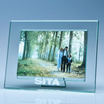 Branded Promotional JADE GLASS PHOTO FRAME FOR 4X6 INCH PHOTO Photo Frame From Concept Incentives.