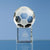 Branded Promotional 6CM OPTICAL GLASS FOOTBALL ON CLEAR TRANSPARENT BASE AWARD Award From Concept Incentives.