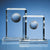 Branded Promotional 19CM OPTICAL GLASS GOLF BALL RECTANGULAR AWARD Award From Concept Incentives.
