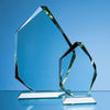 Branded Promotional 15CM JADE GLASS FACETED ICE PEAK AWARD Award From Concept Incentives.