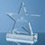 Branded Promotional 11CM OPTICAL CRYSTAL GLASS FIVE POINTED STAR ON BASE AWARD Award From Concept Incentives.