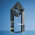 Branded Promotional 18CM OPTICAL CRYSTAL GLASS DIAMOND AWARD Award From Concept Incentives.