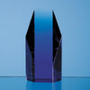 Branded Promotional SAPPHIRE BLUE OPTICAL GLASS HEXAGON AWARD Award From Concept Incentives.