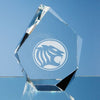 Branded Promotional 13CM OPTICAL CRYSTAL GLASS FACET ICEBERG AWARD Award From Concept Incentives.