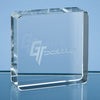 Branded Promotional 6CM OPTICAL CRYSTAL SQUARE PAPERWEIGHT Paperweight From Concept Incentives.