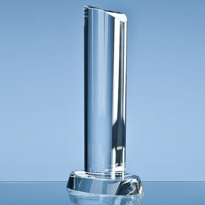 Branded Promotional OPTICAL CRYSTAL OVAL COLUMN AWARD Award From Concept Incentives.