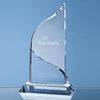 Branded Promotional 22CM OPTICAL CRYSTAL GRAND BLEU AWARD Award From Concept Incentives.