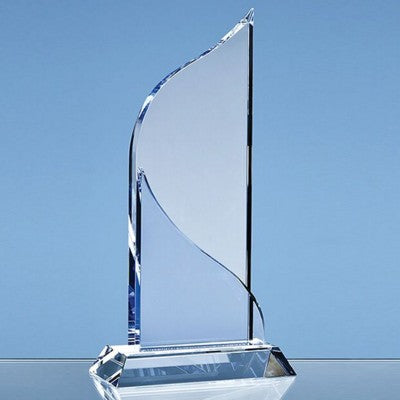 Branded Promotional OPTICAL CRYSTAL GRAND BLEU AWARD Award From Concept Incentives.