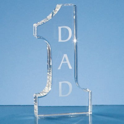 Branded Promotional OPTICAL CRYSTAL NO1 GLASS AWARD Award From Concept Incentives.