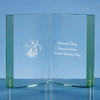 Branded Promotional JADE GLASS OPEN PAGE BOOK AWARD Award From Concept Incentives.