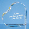 Branded Promotional OPTICAL CRYSTAL STAND UP HEART AWARD Award From Concept Incentives.