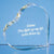 Branded Promotional OPTICAL CRYSTAL STAND UP HEART AWARD Award From Concept Incentives.