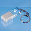 Branded Promotional OPTICAL CRYSTAL GLASS MEMORY STICK KEYRING Memory Stick USB From Concept Incentives.