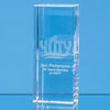 Branded Promotional 3D ENGRAVED OPTICAL CRYSTAL RECTANGULAR AWARD Award From Concept Incentives.