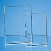 Branded Promotional 15CM OPTICAL CRYSTAL VERTICAL WEDGE AWARD Award From Concept Incentives.