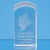 Branded Promotional 3D ENGRAVED OPTICAL CRYSTAL DOME TOWER PAPERWEIGHT Paperweight From Concept Incentives.