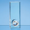 Branded Promotional 20CM OPTICAL CRYSTAL GLOBE in Hole Award Award From Concept Incentives.