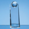 Branded Promotional 21CM OPTICAL CRYSTAL GLOBE RECTANGULAR AWARD Award From Concept Incentives.
