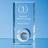 Branded Promotional 17CM OPTICAL CRYSTAL GOLF BALL in Hole Award Award From Concept Incentives.