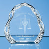 Branded Promotional 12CM OPTICAL CRYSTAL VERTICAL ICE CUBE BLOCK Award From Concept Incentives.