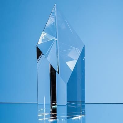 Branded Promotional 20CM CRYSTAL NARROW DIAMOND AWARD Award From Concept Incentives.