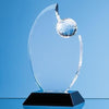 Branded Promotional 17CM OPTICAL CRYSTAL GLOBE AWARD Award From Concept Incentives.