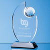 Branded Promotional 23CM OPTICAL CRYSTAL GLOBE AWARD Award From Concept Incentives.