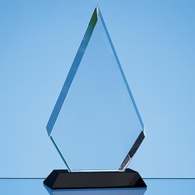 Branded Promotional 20CM OPTICAL CRYSTAL FACET DIAMOND AWARD Award From Concept Incentives.