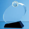 Branded Promotional 16CM OPTICAL CRYSTAL GOLF BALL AWARD Award From Concept Incentives.