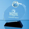 Branded Promotional 18CM OPTICAL CRYSTAL GOLF BALL AWARD Award From Concept Incentives.
