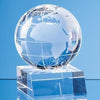 Branded Promotional 5CM OPTICAL CRYSTAL GLOBE AWARD Award From Concept Incentives.