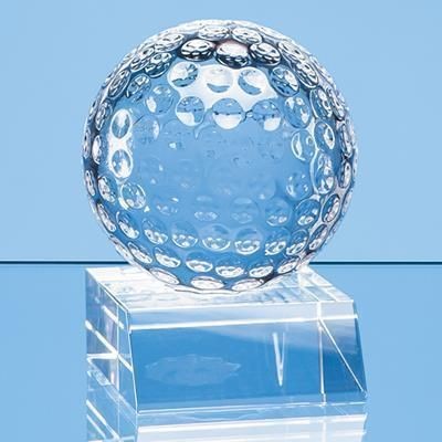 Branded Promotional 6CM OPTICAL CRYSTAL GOLF BALL AWARD Award From Concept Incentives.