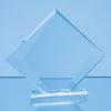Branded Promotional 18X21CM CLEAR TRANSPARENT GLASS VISION DIAMOND AWARD in Gift Box Award From Concept Incentives.