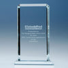 Branded Promotional 23CM CRYSTALEDGE CLEAR TRANSPARENT GLASS ECHO AWARD Award From Concept Incentives.