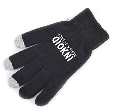 Branded Promotional SMART GLOVES in Black Gloves From Concept Incentives.