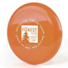 Branded Promotional FLYING ROUND DISC in Amber Frisbee From Concept Incentives.