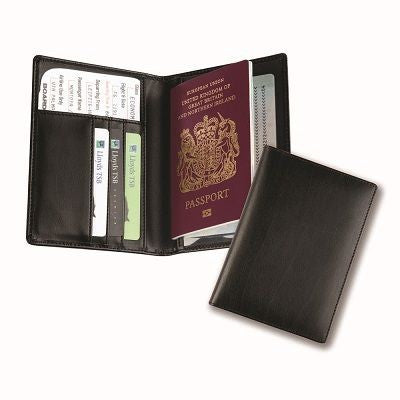 Branded Promotional DELUXE PASSPORT COVER BALMORAL BONDED LEATHER Passport Holder Wallet From Concept Incentives.