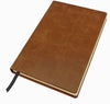 Branded Promotional POCKET CASEBOUND NOTE BOOK in Kensington Nappa Leather in Tan Notebook from Concept Incentives