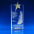 Branded Promotional CRYSTAL GLASS TAPERED STAR PAPERWEIGHT OR AWARD Award From Concept Incentives.