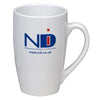 Branded Promotional TATE CERAMIC POTTERY MUG in White Mug From Concept Incentives.