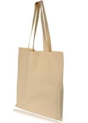 Branded Promotional TAYA 8OZ CANVAS SHOPPER TOTE BAG with Long Handles Bag From Concept Incentives.